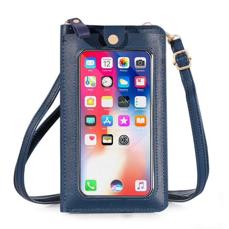 Leather Cellphone Bag The Store Bags Blue 