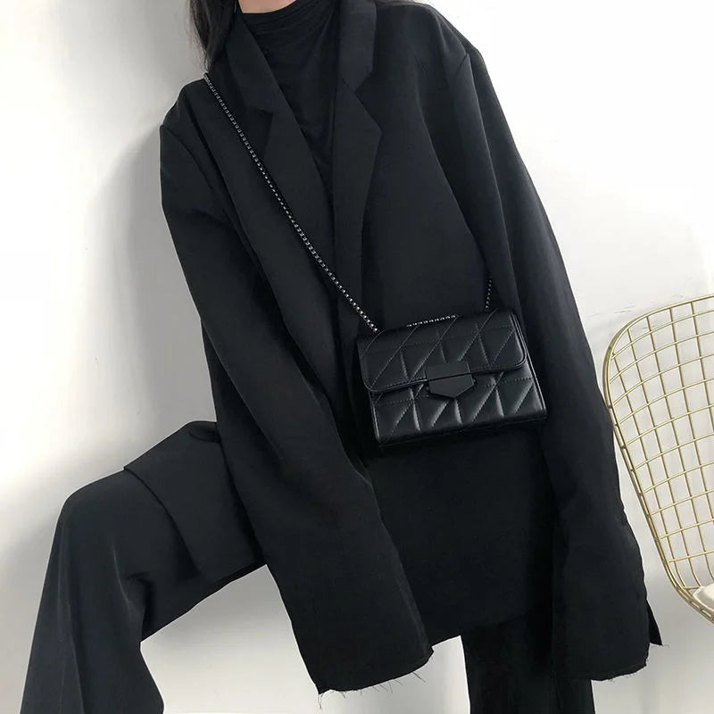 Quilted Crossbody Bag With Chain The Store Bags