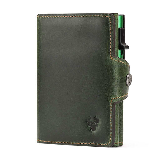 Tactical Leather Wallet For Men The Store Bags green