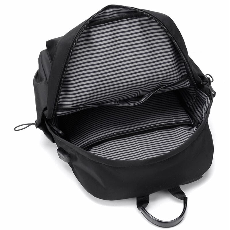 Nylon USB Charger Waterproof Travel Backpack The Store Bags