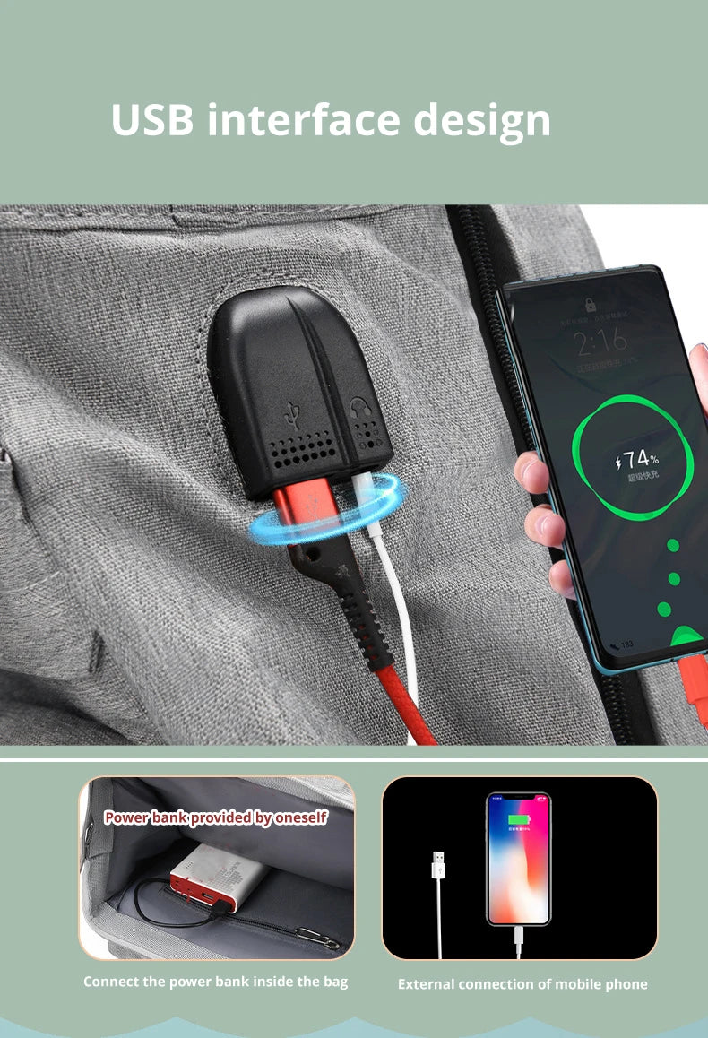 Waterproof Diaper Bag With USB Charger