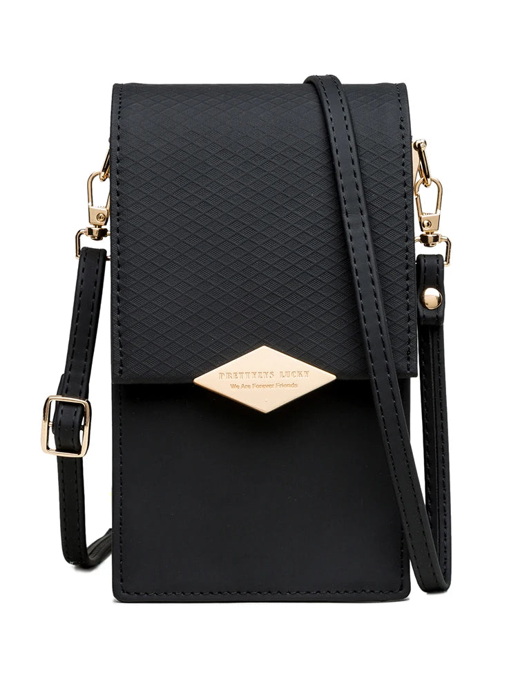 Leather Mobile Phone Pouch The Store Bags black