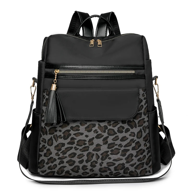 Leopard Backpack Purse