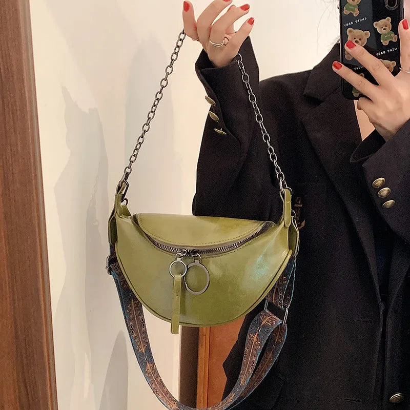Cream Leather Fanny Pack The Store Bags
