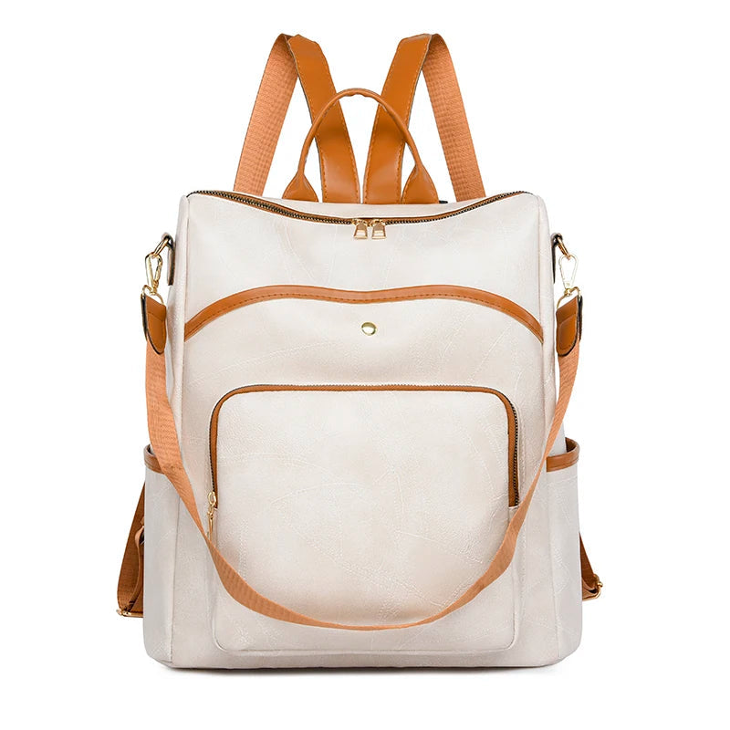 PU Leather Backpack Purse The Store Bags Off White 
