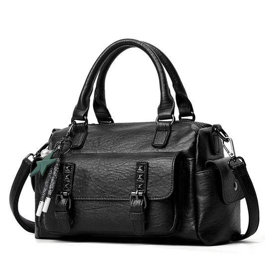 Black Crossbody Bag With Silver Hardware The Store Bags Black