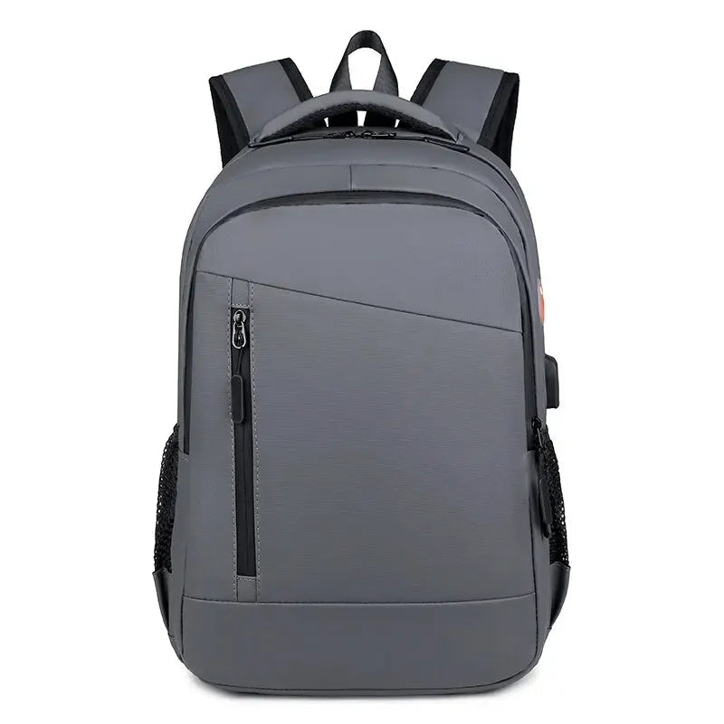Travel Backpack For Men USB Side Pocket RFID Laptop The Store Bags Grey