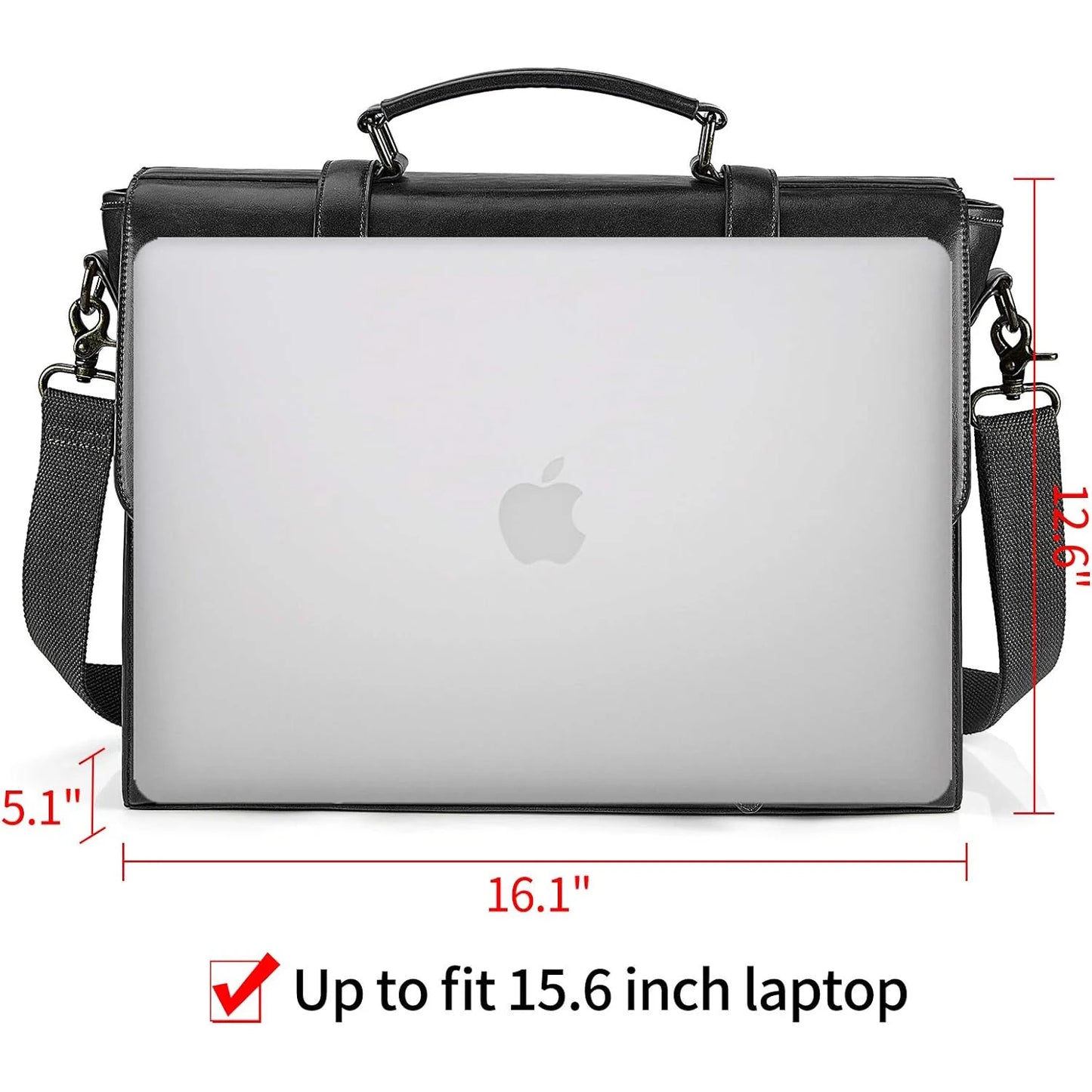 Leather Messenger Bag 15 Laptop