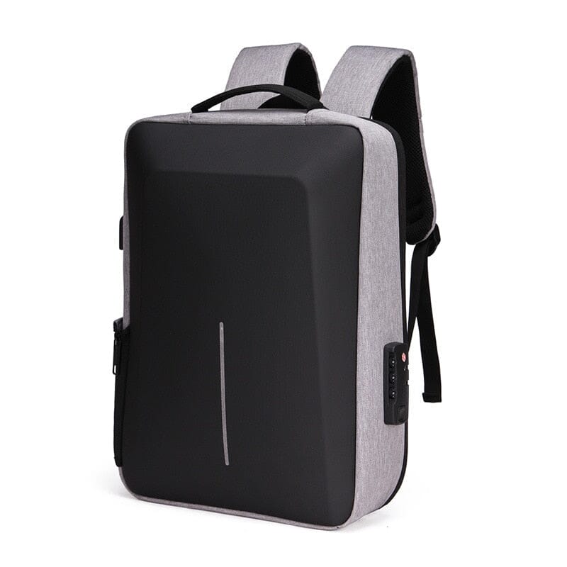 Anti Theft Waterproof Backpack With USB Charger The Store Bags Gray 