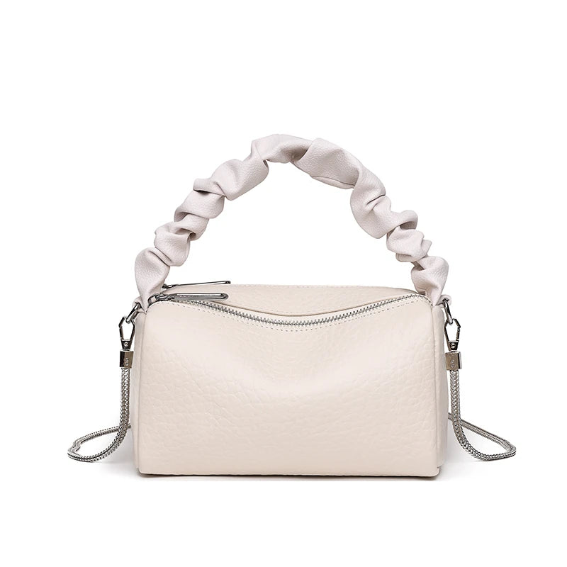 Square Leather Shoulder Bag The Store Bags Beige