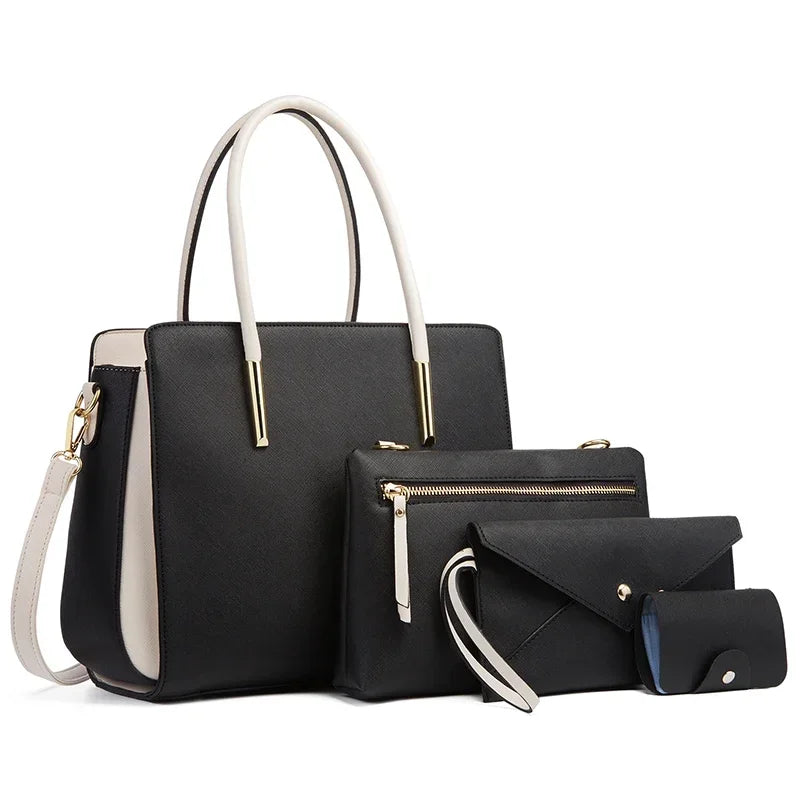 Bolso de cuero verde azulado