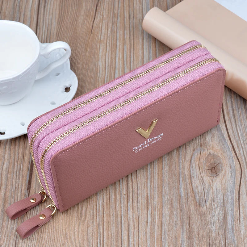 Cartera billetera mujer piel