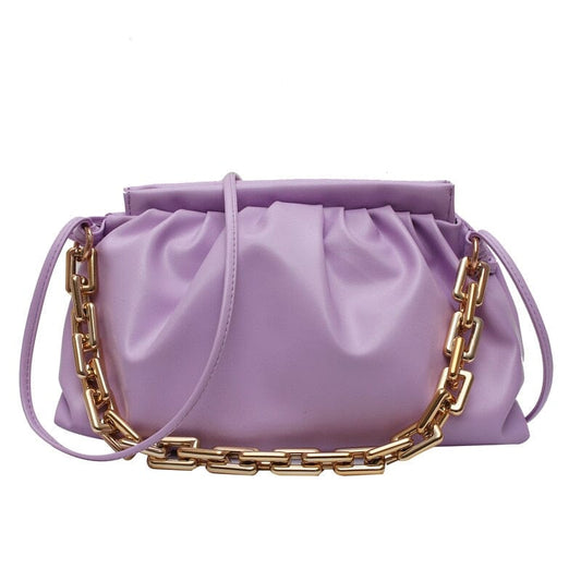 Dumpling Bag With Chain The Store Bags Purple