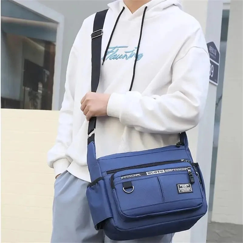 Men's Messenger Bag With Water Bottle Holder The Store Bags
