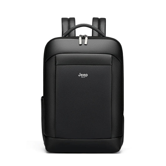PU Leather Backpack With USB Charger The Store Bags black