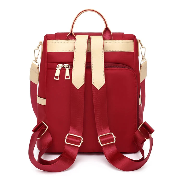 Hidden Zipper Backpack Purse