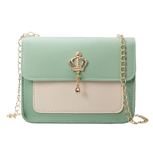 Bolso Con Correa De Cadena Dorada