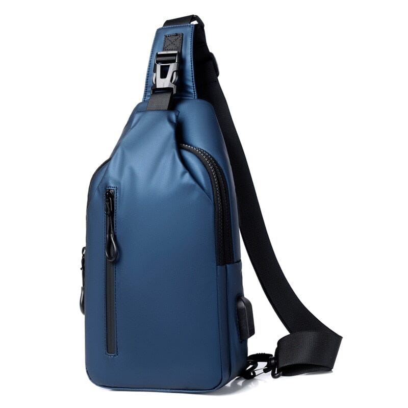 Sling Bag USB Port The Store Bags Blue