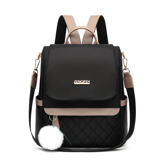 Hidden Zipper Backpack Purse