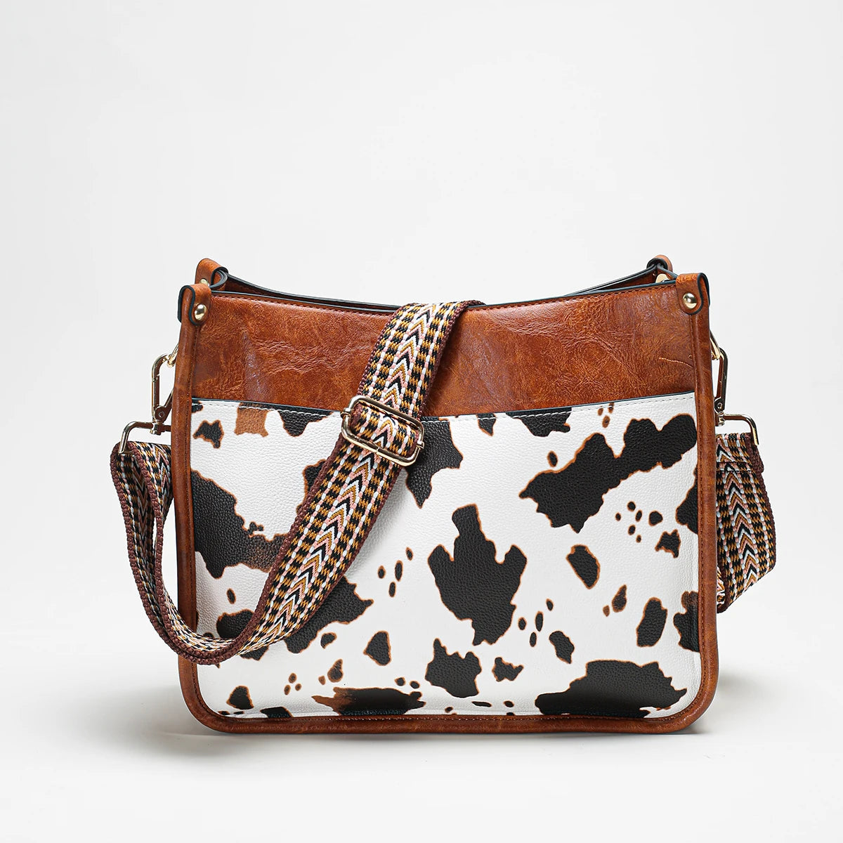 Cow Print Tote Bag The Store Bags Brown