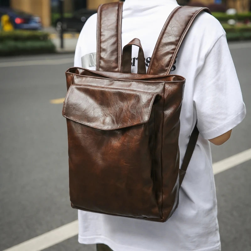 Mochila de cuero para ordenador