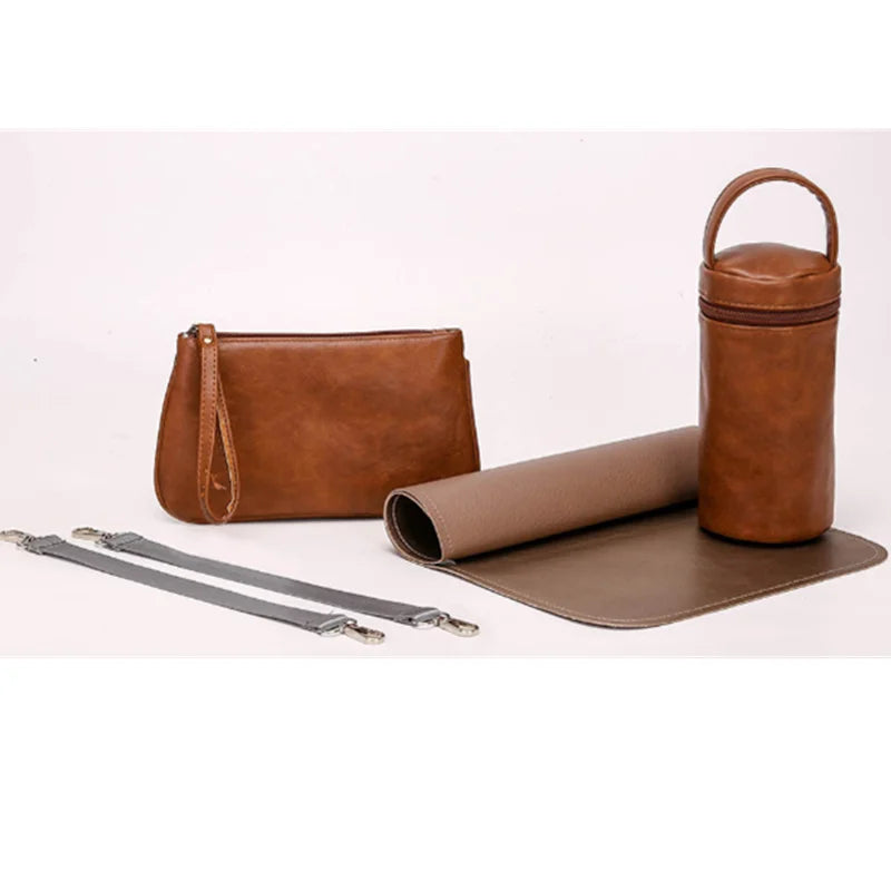Vegan Leather Backpack Diaper Bag The Store Bags
