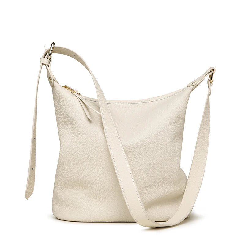 Women's Bucket Bag Leather Handbag The Store Bags Beige