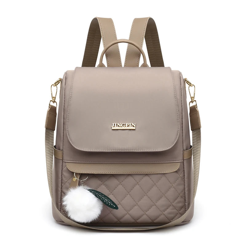 Hidden Zipper Backpack Purse