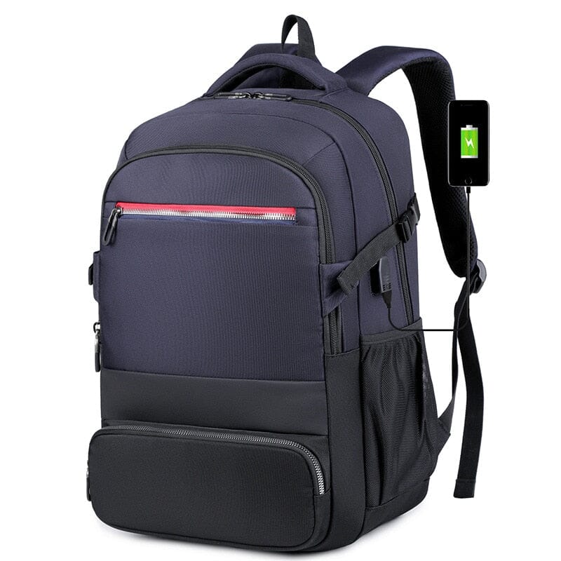 Travel Laptop Large Computer Backpack With USB Charger The Store Bags Blue