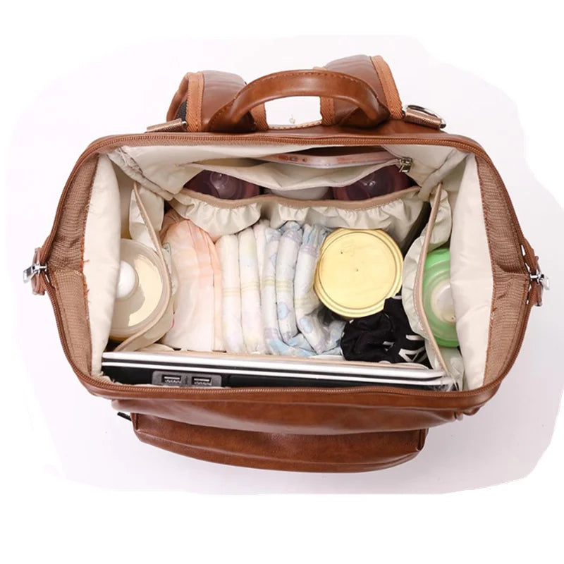 Vegan Leather Backpack Diaper Bag The Store Bags