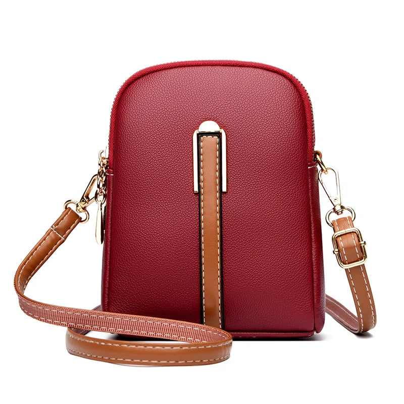 Leather Pouch For Cell Phone The Store Bags Red