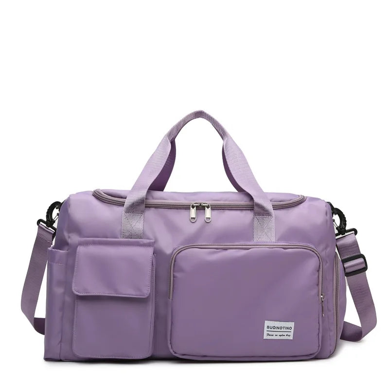 Women's Weekender Bag With Shoe Compartment The Store Bags Purple