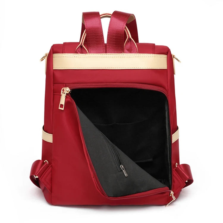 Hidden Zipper Backpack Purse