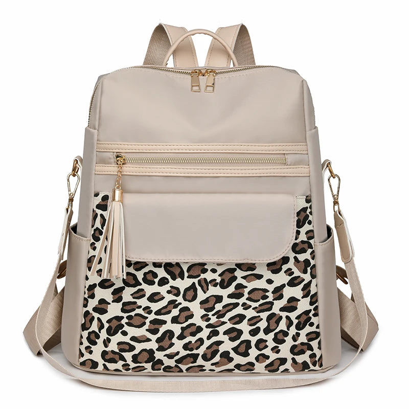 Leopard Backpack Purse