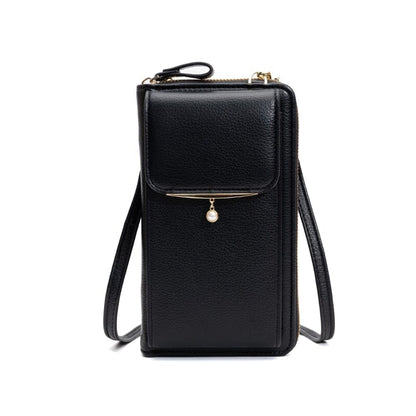 Leather Phone Pouch With Strap The Store Bags Black 