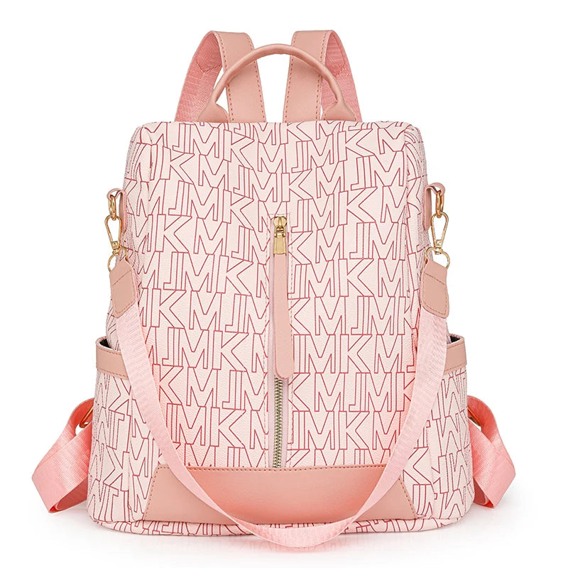 Leather Travel Backpack Anti Theft