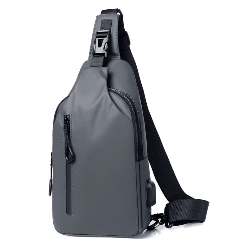 Sling Bag USB Port The Store Bags Gray