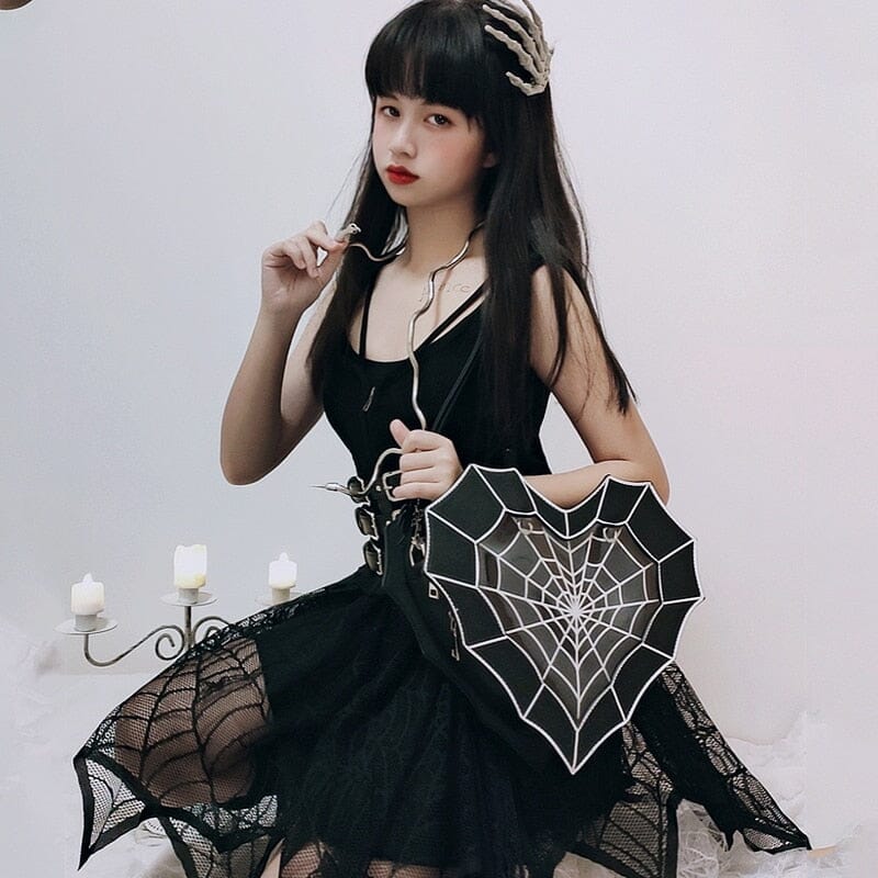 Spiderweb Heart Purse The Store Bags