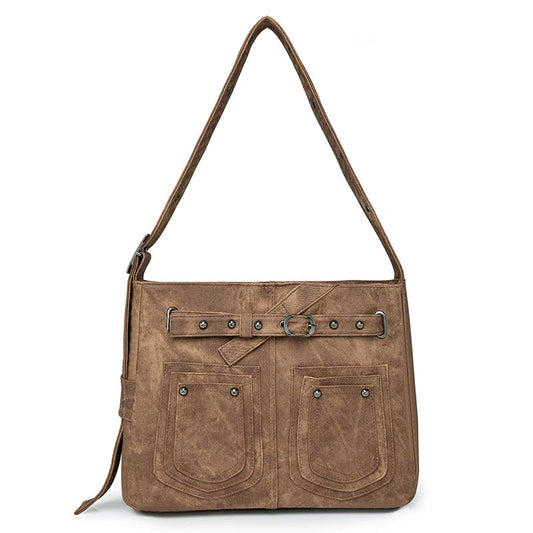 Zip Closure Tote Purse The Store Bags Brown