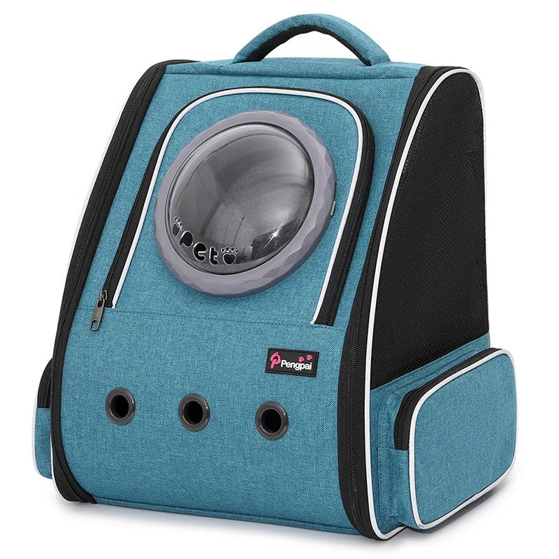 Cat backpack with clear bubble sales