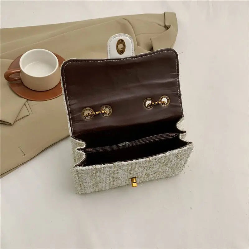 Bolso acolchado asa de cadena