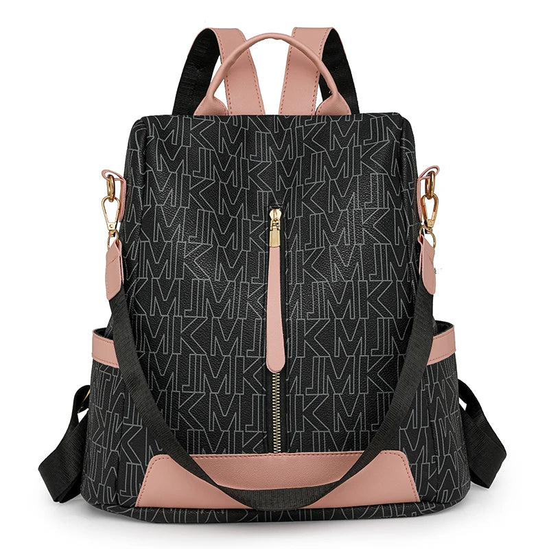 Leather Travel Backpack Anti Theft