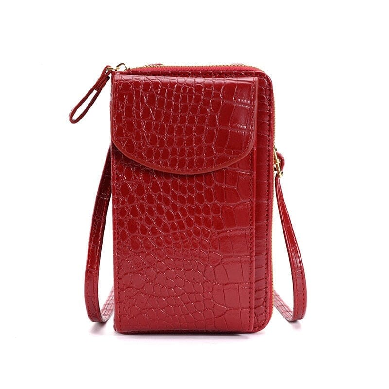 Leather Crossbody Cell Phone Purse The Store Bags Red