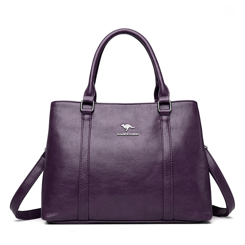 Bolso tote mujer piel negro