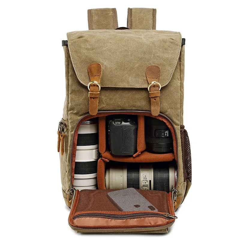 Canvas And Leather Camera Bag The Store Bags