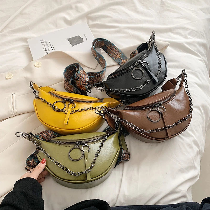 Cream Leather Fanny Pack The Store Bags