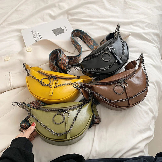 Cream Leather Fanny Pack The Store Bags