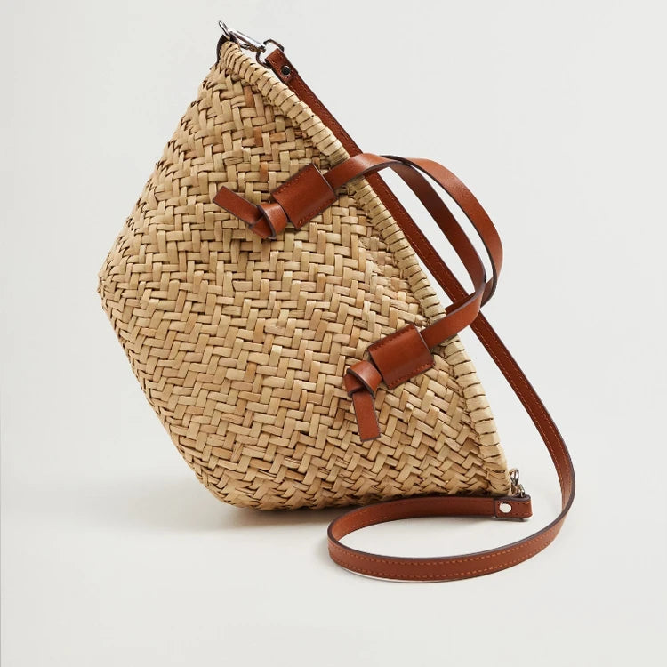 Mini Straw Crossbody Bag