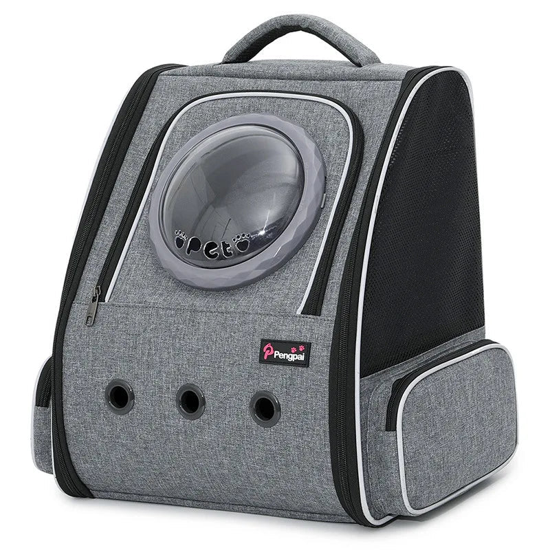 Clear Bubble Backpack for Cats The Store Bags grey 34x28x41cm