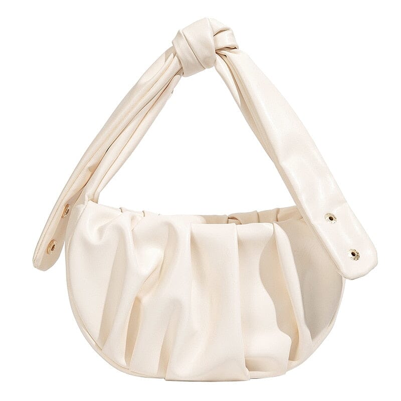 Leather Dumpling Bag The Store Bags White